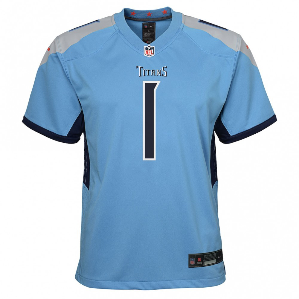 Cameron Ward Tennessee Titans Nike Youth Team Game Jersey - Light Blue-GridironStore